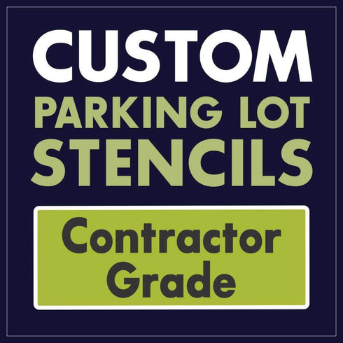 Custom parking lot stencil page